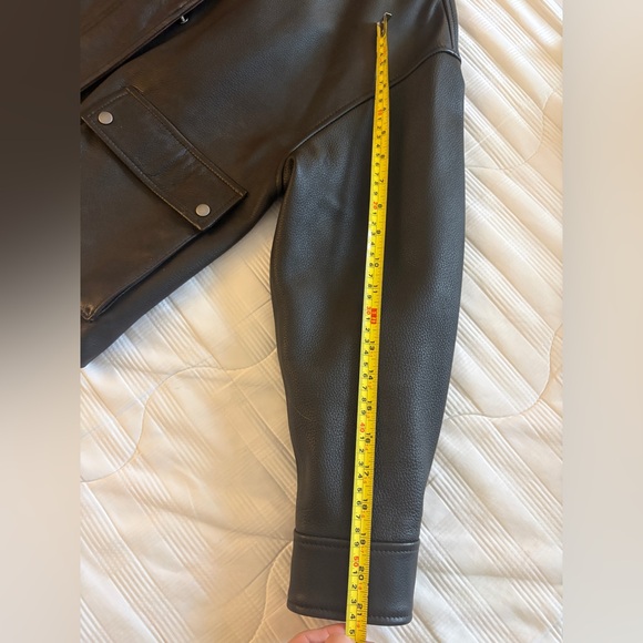 Massimo Dutti Black and Brown Bomber Jacket - Picture 14 of 14